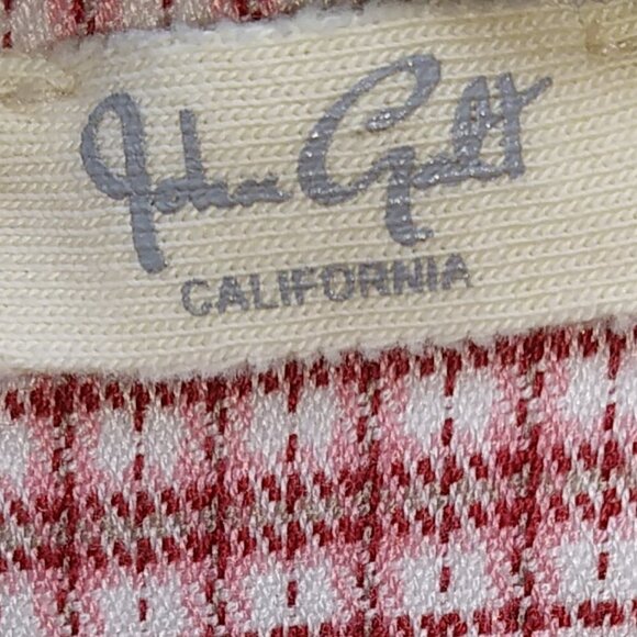 Brandy Melville / John Galt Vivian Red White Plaid Soft Button Down Crop Top - Picture 8 of 13